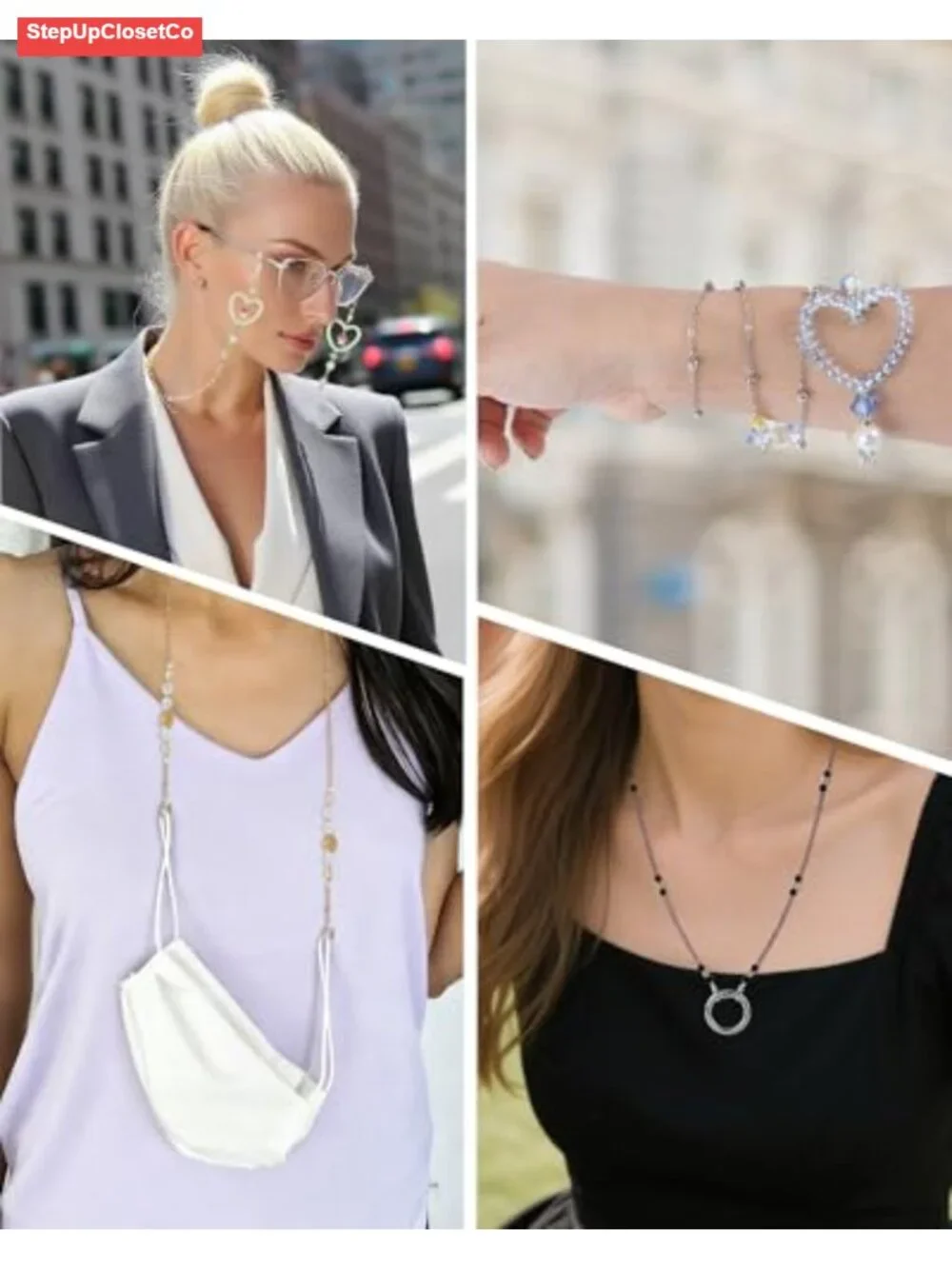 Stainless Steel Eyeglass Chain Glasses Lanyard Necklace Women Gift